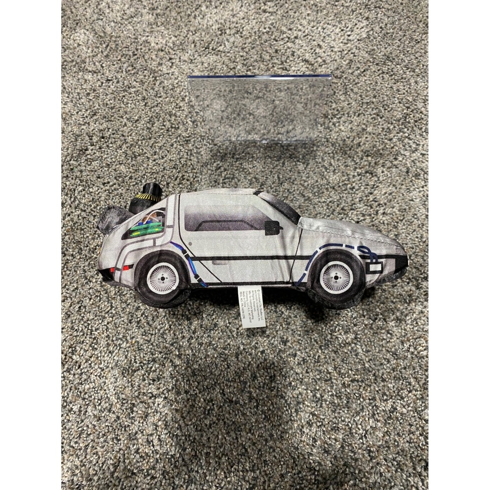 Hallmark Back to the Future‎ DeLorean Time Machine Plush Silver Movie Toy